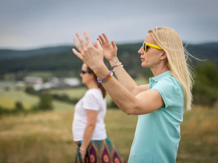 Ukázka cviku pro periferní vnímání.