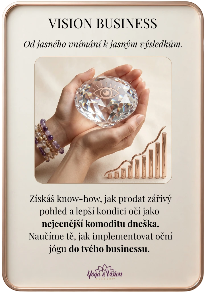 Vlastní praxe a&nbsp;podnikání v&nbsp;oboru oční jógy